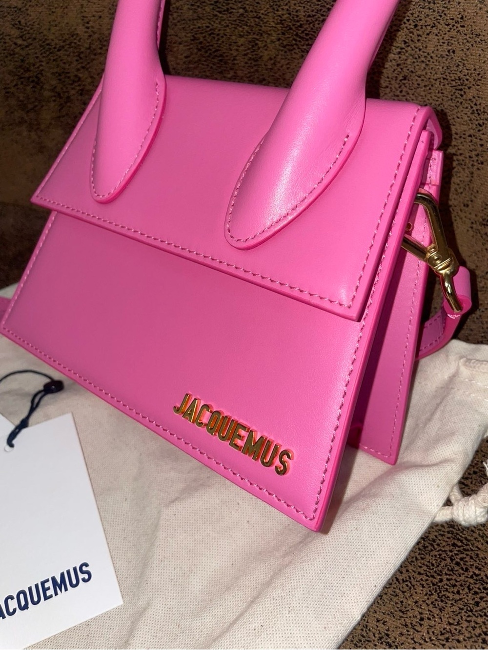 Jacquemus Pink Le chiquito moyen Handle Bag - Picture 7 of 9